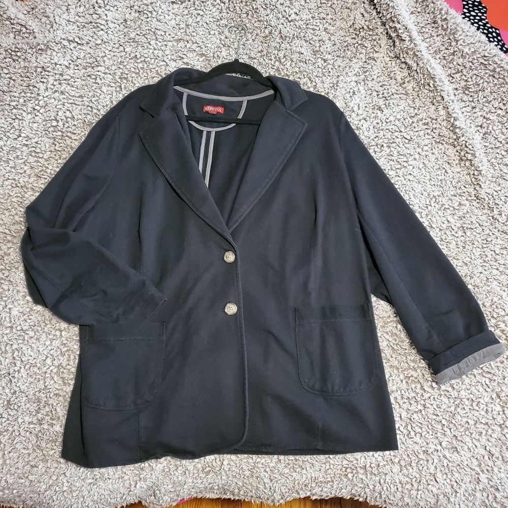Merona Black Blazer with Gray Lining